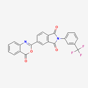 molecular formula C23H11F3N2O4 B11669711 5-(4-oxo-4H-3,1-benzoxazin-2-yl)-2-[3-(trifluoromethyl)phenyl]-1H-isoindole-1,3(2H)-dione 