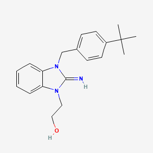 2-[3-(4-tert-butylbenzyl)-2-imino-2,3-dihydro-1H-benzimidazol-1-yl]ethanol