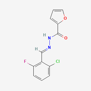 N'-[(E)-(2-chloro-6-fluorophenyl)methylidene]furan-2-carbohydrazide