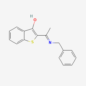 (2Z)-2-[1-(benzylamino)ethylidene]-1-benzothiophen-3(2H)-one