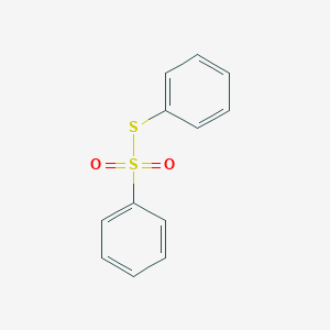 molecular formula C12H10O2S2 B116699 苯磺酰硫酸 S-苯酯 CAS No. 1212-08-4