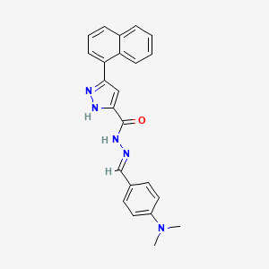 N'-{(E)-[4-(dimethylamino)phenyl]methylidene}-3-(1-naphthyl)-1H-pyrazole-5-carbohydrazide