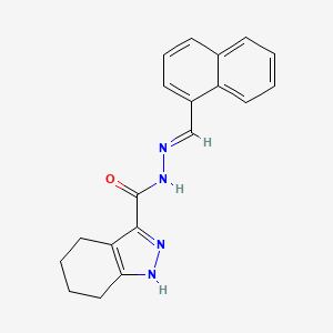 N'-(1-Naphthylmethylene)-4,5,6,7-tetrahydro-1H-indazole-3-carbohydrazide