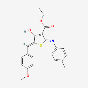 ethyl (5Z)-5-(4-methoxybenzylidene)-2-[(4-methylphenyl)amino]-4-oxo-4,5-dihydrothiophene-3-carboxylate