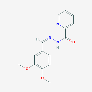 N'-[(Z)-(3,4-Dimethoxyphenyl)methylidene]pyridine-2-carbohydrazide