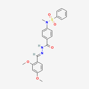 N-(4-{[(2E)-2-(2,4-dimethoxybenzylidene)hydrazino]carbonyl}phenyl)-N-methylbenzenesulfonamide