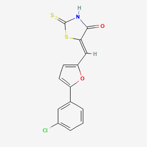 5-((5-(3-Chlorophenyl)furan-2-yl)methylene)-2-thioxothiazolidin-4-one