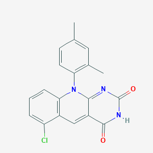 6-chloro-10-(2,4-dimethylphenyl)-4-hydroxypyrimido[4,5-b]quinolin-2(10H)-one