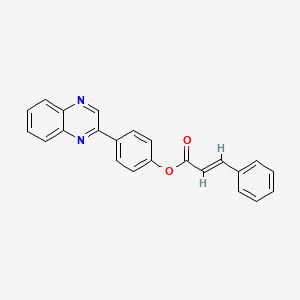 4-(quinoxalin-2-yl)phenyl (2E)-3-phenylprop-2-enoate