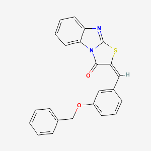 2-{(E)-1-[3-(Benzyloxy)phenyl]methylidene}[1,3]thiazolo[3,2-A][1,3]benzimidazol-3(2H)-one