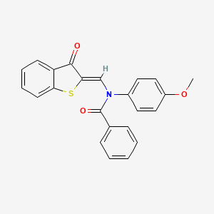 N-(4-methoxyphenyl)-N-[(Z)-(3-oxo-1-benzothiophen-2(3H)-ylidene)methyl]benzamide