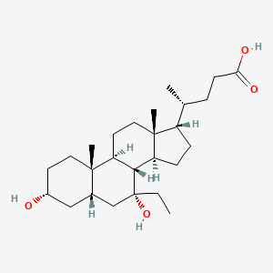 3,7-Dihydroxy-7-ethylcholanoic acid