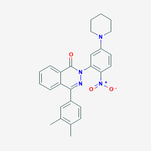 4-(3,4-dimethylphenyl)-2-[2-nitro-5-(piperidin-1-yl)phenyl]phthalazin-1(2H)-one