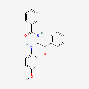 N-{1-[(4-methoxyphenyl)amino]-2-oxo-2-phenylethyl}benzamide