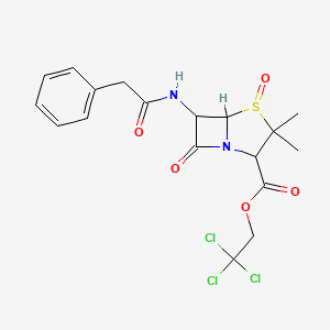 2,2,2-Trichloroethyl 3,3-dimethyl-7-oxo-6-[(phenylacetyl)amino]-4-thia-1-azabicyclo[3.2.0]heptane-2-carboxylate 4-oxide