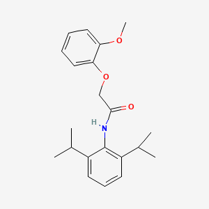 molecular formula C21H27NO3 B11670550 N-(2,6-diisopropylphenyl)-2-(2-methoxyphenoxy)acetamide 