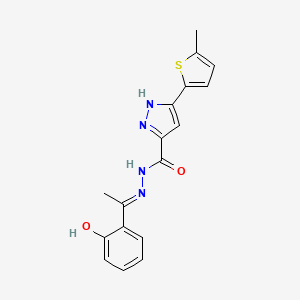 N'-(1-(2-Hydroxyphenyl)ethylidene)-5-(5-methylthiophen-2-yl)-1H-pyrazole-3-carbohydrazide