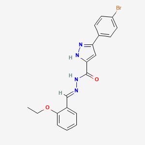 3-(4-bromophenyl)-N'-[(E)-(2-ethoxyphenyl)methylidene]-1H-pyrazole-5-carbohydrazide