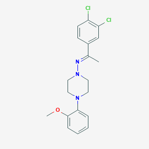 N-[(E)-1-(3,4-dichlorophenyl)ethylidene]-4-(2-methoxyphenyl)-1-piperazinamine