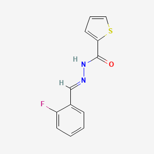 N'-[(E)-(2-fluorophenyl)methylidene]thiophene-2-carbohydrazide