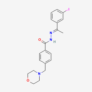 N'-[(1E)-1-(3-iodophenyl)ethylidene]-4-(morpholin-4-ylmethyl)benzohydrazide