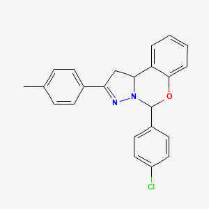 5-(4-Chlorophenyl)-2-(4-methylphenyl)-1,10b-dihydropyrazolo[1,5-c][1,3]benzoxazine