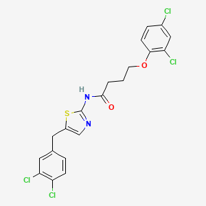 N-[5-(3,4-dichlorobenzyl)-1,3-thiazol-2-yl]-4-(2,4-dichlorophenoxy)butanamide