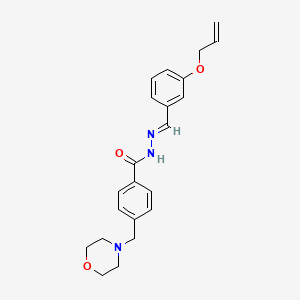 4-(morpholin-4-ylmethyl)-N'-{(E)-[3-(prop-2-en-1-yloxy)phenyl]methylidene}benzohydrazide