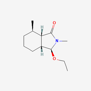 molecular formula C12H21NO2 B1167093 (3S,3AR,7R,7aS)-3-ethoxy-2,7-dimethyloctahydro-1H-isoindol-1-one CAS No. 116072-14-1