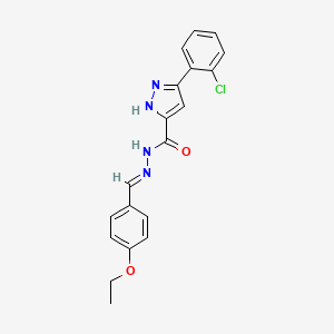 3-(2-Chlorophenyl)-N'-(4-ethoxybenzylidene)-1H-pyrazole-5-carbohydrazide