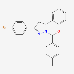 2-(4-Bromophenyl)-5-(4-methylphenyl)-1,10b-dihydropyrazolo[1,5-c][1,3]benzoxazine