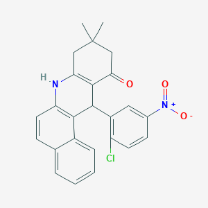 12-(2-chloro-5-nitrophenyl)-9,9-dimethyl-8,9,10,12-tetrahydrobenzo[a]acridin-11(7H)-one