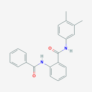 molecular formula C22H20N2O2 B11671104 2-benzamido-N-(3,4-dimethylphenyl)benzamide 