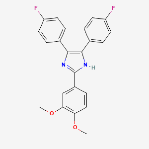 2-(3,4-dimethoxyphenyl)-4,5-bis(4-fluorophenyl)-1H-imidazole