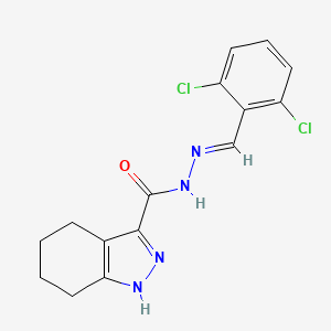 N'-[(E)-(2,6-dichlorophenyl)methylidene]-4,5,6,7-tetrahydro-1H-indazole-3-carbohydrazide