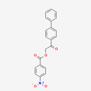 2-(Biphenyl-4-yl)-2-oxoethyl 4-nitrobenzoate