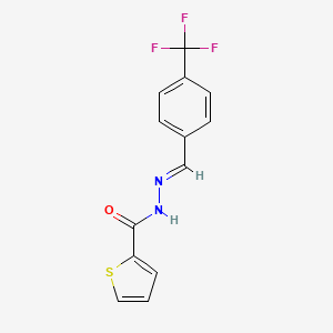 molecular formula C13H9F3N2OS B11671306 N'-(4-(Trifluoromethyl)benzylidene)-2-thiophenecarbohydrazide 