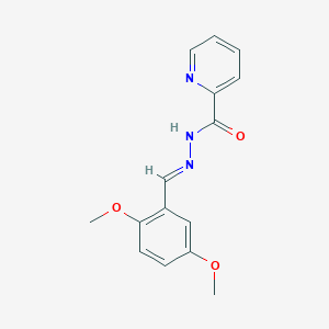 molecular formula C15H15N3O3 B11671369 N'-[(E)-(2,5-dimethoxyphenyl)methylidene]pyridine-2-carbohydrazide 