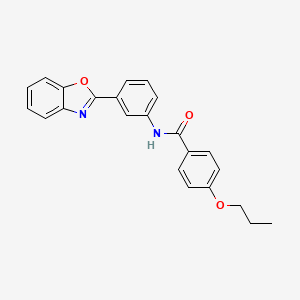 N-[3-(1,3-benzoxazol-2-yl)phenyl]-4-propoxybenzamide