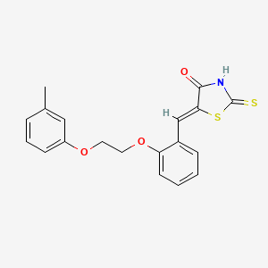 (5Z)-5-{2-[2-(3-methylphenoxy)ethoxy]benzylidene}-2-thioxo-1,3-thiazolidin-4-one