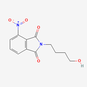 molecular formula C12H12N2O5 B11671534 2-(4-Hydroxybutyl)-4-nitroisoindoline-1,3-dione 