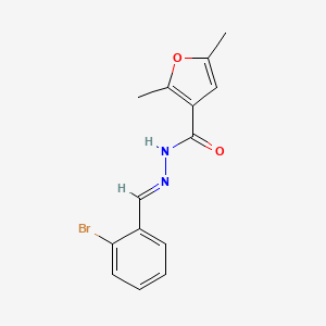 N'-[(E)-(2-bromophenyl)methylidene]-2,5-dimethylfuran-3-carbohydrazide