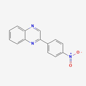 molecular formula C14H9N3O2 B11671620 2-(4-Nitrophenyl)quinoxaline CAS No. 5541-64-0