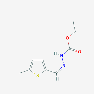 molecular formula C9H12N2O2S B11671722 ethyl (2Z)-2-[(5-methylthien-2-yl)methylene]hydrazinecarboxylate 