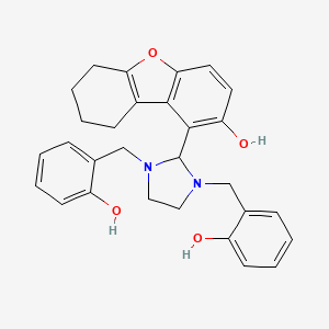 1-[1,3-Bis(2-hydroxybenzyl)-2-imidazolidinyl]-6,7,8,9-tetrahydrodibenzo[B,D]furan-2-OL