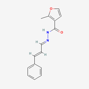 2-methyl-N'-[(1E,2E)-3-phenylprop-2-en-1-ylidene]furan-3-carbohydrazide