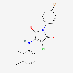 1-(4-bromophenyl)-3-chloro-4-((2,3-dimethylphenyl)amino)-1H-pyrrole-2,5-dione