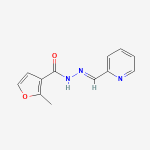 molecular formula C12H11N3O2 B11671941 2-Methyl-furan-3-carboxylic acid pyridin-2-ylmethylene-hydrazide 