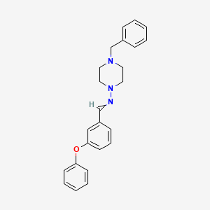 N-(4-benzylpiperazin-1-yl)-1-(3-phenoxyphenyl)methanimine