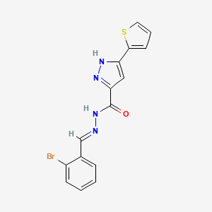 5-Thiophen-2-YL-2H-pyrazole-3-carboxylic acid (2-bromo-benzylidene)-hydrazide